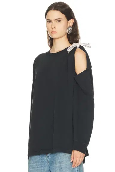 AREA Crystal Knot Long Sleeve T-Shirt | Thumbnail 3 AREA Crystal Knot Long Sleeve T-Shirt | Thumbnail 3