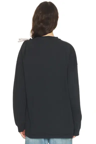 AREA Crystal Knot Long Sleeve T-Shirt | Thumbnail 4 AREA Crystal Knot Long Sleeve T-Shirt | Thumbnail 4