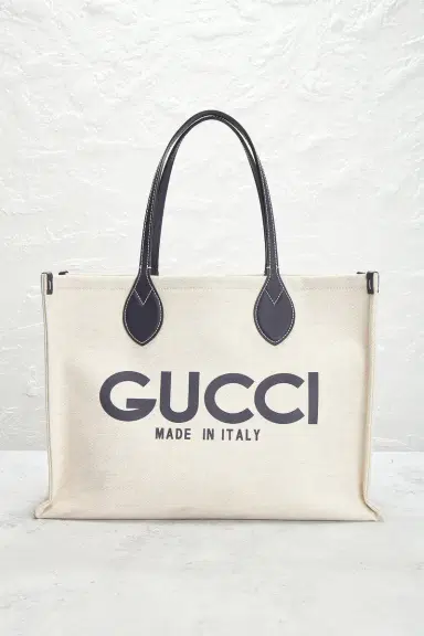 Gucci Logo Tote Bag | Thumbnail 4 Gucci Logo Tote Bag | Thumbnail 4