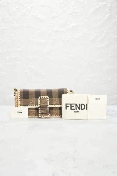 Fendi Pequin Baguette Shoulder Bag | Thumbnail 12 Fendi Pequin Baguette Shoulder Bag | Thumbnail 12