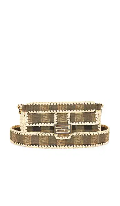 Fendi Pequin Baguette Shoulder Bag | Thumbnail 1 Fendi Pequin Baguette Shoulder Bag | Thumbnail 1