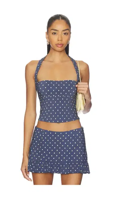 Tiger Mist Rio Halter Tie Bustier Top | Thumbnail 1 Tiger Mist Rio Halter Tie Bustier Top | Thumbnail 1