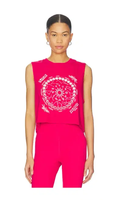 Spiritual Gangster Zodiac Energy Spirit Crop Tank | Thumbnail 1 Spiritual Gangster Zodiac Energy Spirit Crop Tank | Thumbnail 1