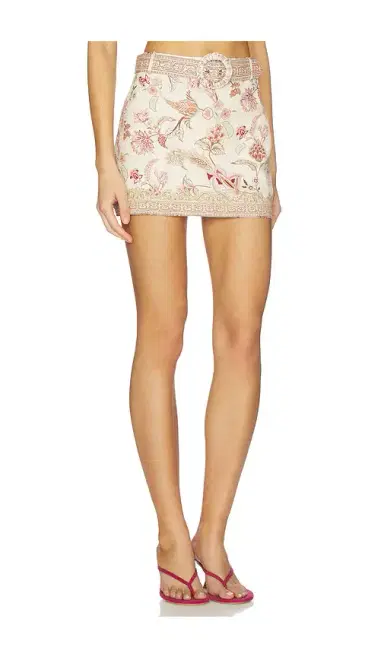 Hemant & Nandita Mini Skirt With Buckle Belt | Thumbnail 2 Hemant & Nandita Mini Skirt With Buckle Belt | Thumbnail 2