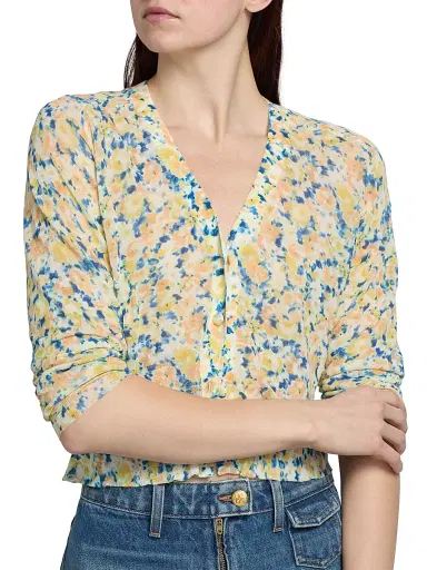 Ulla Johnson Women's Vivienne Floral Cotton-Blend Cardigan | Thumbnail 6 Ulla Johnson Women's Vivienne Floral Cotton-Blend Cardigan | Thumbnail 6