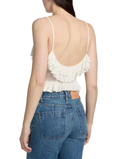 Ulla Johnson Women's Bania Ruffle Knit Bodysuit | Thumbnail 5 Ulla Johnson Women's Bania Ruffle Knit Bodysuit | Thumbnail 5