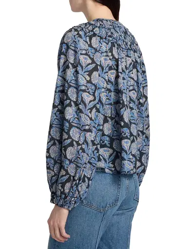 Ulla Johnson Women's Florelle Cotton-Blend Blouse | Thumbnail 5 Ulla Johnson Women's Florelle Cotton-Blend Blouse | Thumbnail 5