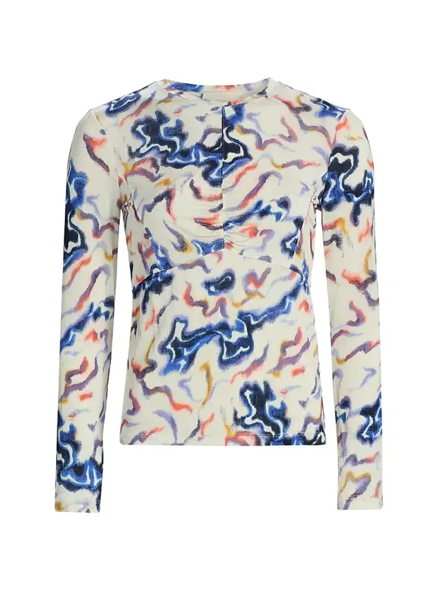 Women's Neri Printed Ruched Top - Prism Women's Neri Printed Ruched Top - Prism