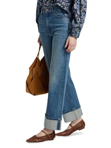 Ulla Johnson Women's Genevieve Whiskered Jeans - Danube - Size 32 | Thumbnail 4 Ulla Johnson Women's Genevieve Whiskered Jeans - Danube - Size 32 | Thumbnail 4