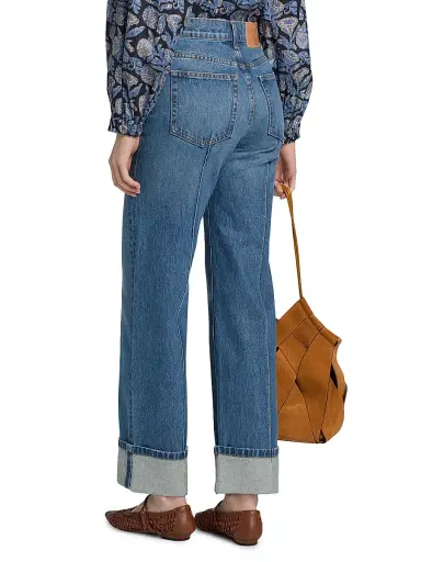 Ulla Johnson Women's Genevieve Whiskered Jeans - Danube - Size 32 | Thumbnail 5 Ulla Johnson Women's Genevieve Whiskered Jeans - Danube - Size 32 | Thumbnail 5