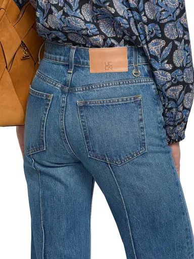 Ulla Johnson Women's Genevieve Whiskered Jeans - Danube - Size 32 | Thumbnail 6 Ulla Johnson Women's Genevieve Whiskered Jeans - Danube - Size 32 | Thumbnail 6