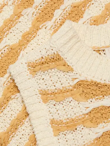 Ulla Johnson Women's Patrizia Striped Rib-Knit Top - Beach - Size XL | Thumbnail 7 Ulla Johnson Women's Patrizia Striped Rib-Knit Top - Beach - Size XL | Thumbnail 7
