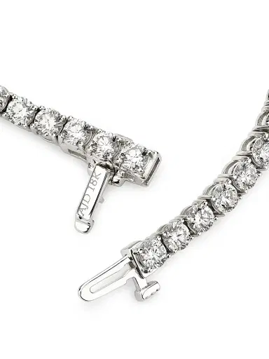 Saks Fifth Avenue Diamonds Women's 18K White Gold & 6.48 TCW Diamond Tennis Bracelet - White Gold | Thumbnail 3 Saks Fifth Avenue Diamonds Women's 18K White Gold & 6.48 TCW Diamond Tennis Bracelet - White Gold | Thumbnail 3