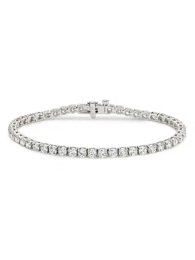 Saks Fifth Avenue Diamonds Women's 18K White Gold & 6.48 TCW Diamond Tennis Bracelet - White Gold | Thumbnail 1 Saks Fifth Avenue Diamonds Women's 18K White Gold & 6.48 TCW Diamond Tennis Bracelet - White Gold | Thumbnail 1