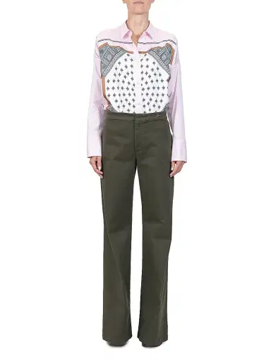 Callas Milano Women's Jane High Waist Flare Jeans Twill - Olive | Thumbnail 2 Callas Milano Women's Jane High Waist Flare Jeans Twill - Olive | Thumbnail 2