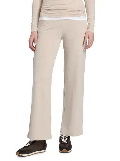 Majestic Filatures Women's French Terry Pants - Ecru Chine | Thumbnail 3 Majestic Filatures Women's French Terry Pants - Ecru Chine | Thumbnail 3