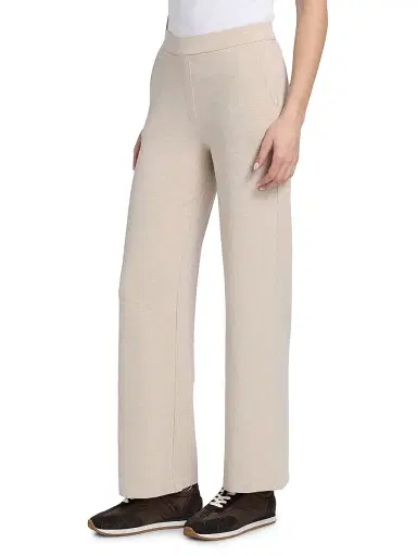 Majestic Filatures Women's French Terry Pants - Ecru Chine | Thumbnail 4 Majestic Filatures Women's French Terry Pants - Ecru Chine | Thumbnail 4