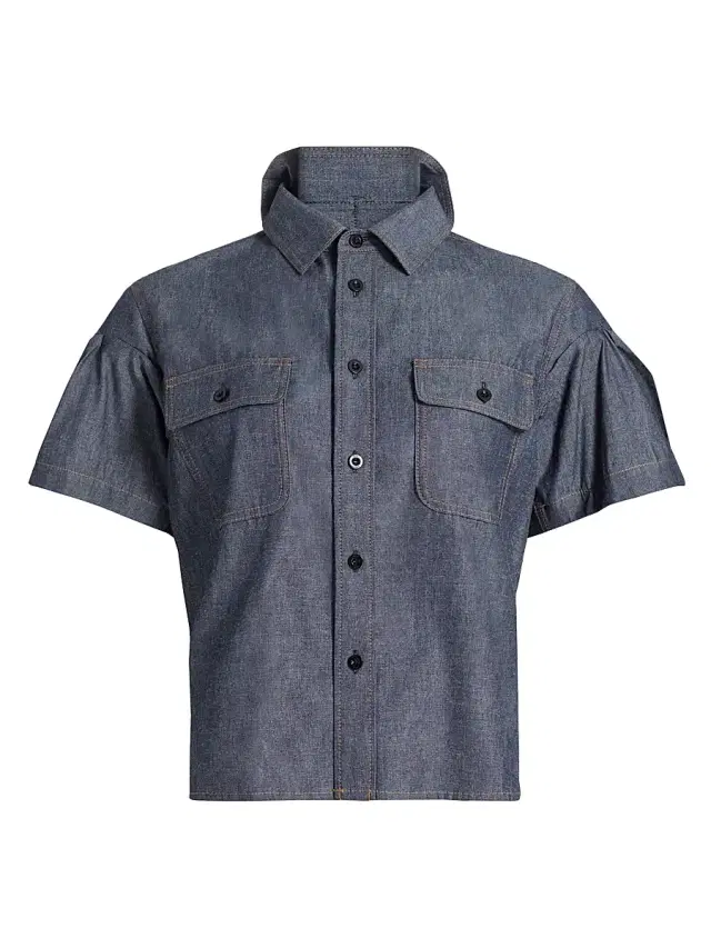 Women's Lightweight Denim Shirt - Blue Women's Lightweight Denim Shirt - Blue
