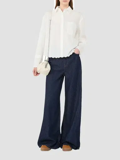 Weekend Max Mara Women's Breast Pocket Cotton Shirt | Thumbnail 2 Weekend Max Mara Women's Breast Pocket Cotton Shirt | Thumbnail 2