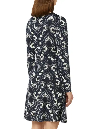 Weekend Max Mara Women's Printed Jersey Dress - Navy | Thumbnail 4 Weekend Max Mara Women's Printed Jersey Dress - Navy | Thumbnail 4