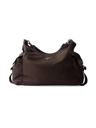 Prada Men's Explore Leather Shoulder Bag - Brown | Thumbnail 1 Prada Men's Explore Leather Shoulder Bag - Brown | Thumbnail 1
