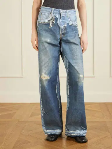 Acne Studios 1981 Trompe L'oeil Printed Organic Straight-leg Jeans | Thumbnail 3 Acne Studios 1981 Trompe L'oeil Printed Organic Straight-leg Jeans | Thumbnail 3
