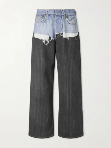 Acne Studios Trompe L'oeil Pinstriped Wide-leg Jeans | Thumbnail 6 Acne Studios Trompe L'oeil Pinstriped Wide-leg Jeans | Thumbnail 6