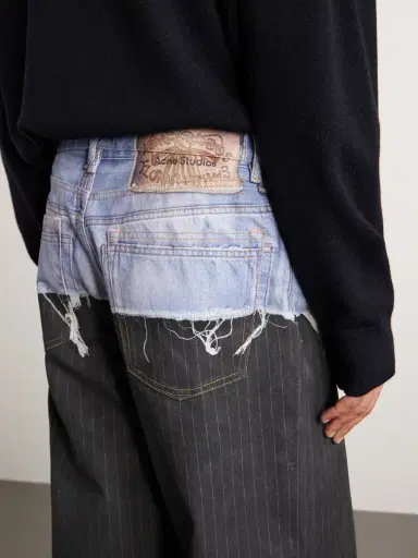 Acne Studios Trompe L'oeil Pinstriped Wide-leg Jeans | Thumbnail 10 Acne Studios Trompe L'oeil Pinstriped Wide-leg Jeans | Thumbnail 10