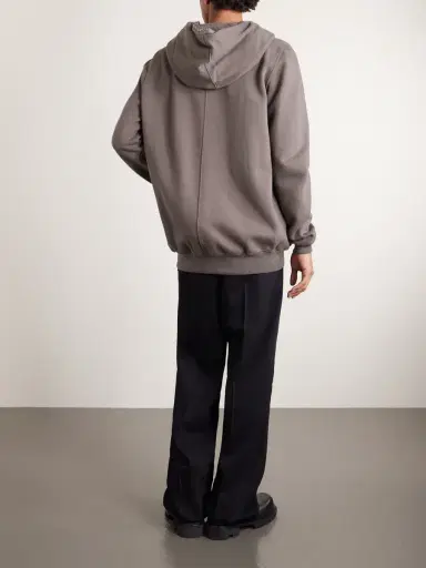 DRKSHDW by Rick Owens Jumbo Cotton-Jersey Zip-Up Hoodie - Men | Thumbnail 4 DRKSHDW by Rick Owens Jumbo Cotton-Jersey Zip-Up Hoodie - Men | Thumbnail 4
