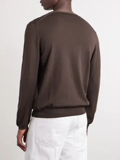 Slowear Cotton and Silk-Blend Sweater - Men | Thumbnail 4 Slowear Cotton and Silk-Blend Sweater - Men | Thumbnail 4