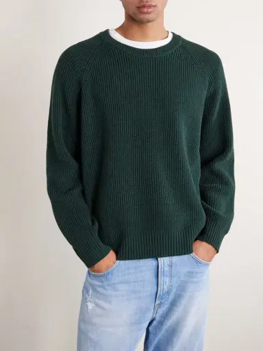 Corridor Ribbed Cotton Sweater - Men | Thumbnail 3 Corridor Ribbed Cotton Sweater - Men | Thumbnail 3