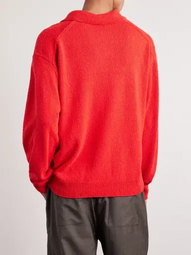 A.PRESSE Washed Silk Polo Shirt - Men | Thumbnail 4 A.PRESSE Washed Silk Polo Shirt - Men | Thumbnail 4
