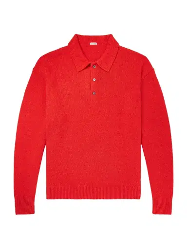A.PRESSE Washed Silk Polo Shirt - Men | Thumbnail 1 A.PRESSE Washed Silk Polo Shirt - Men | Thumbnail 1