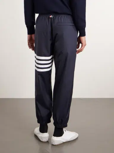 Thom Browne Tapered Striped Ripstop Sweatpants - Men | Thumbnail 4 Thom Browne Tapered Striped Ripstop Sweatpants - Men | Thumbnail 4