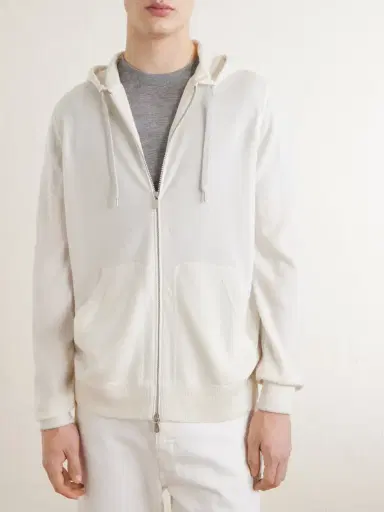 Brunello Cucinelli Cashmere Zip-Up Hoodie - Men | Thumbnail 3 Brunello Cucinelli Cashmere Zip-Up Hoodie - Men | Thumbnail 3