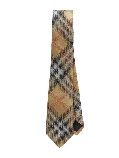 Burberry 7cm Checked Mulberry Silk-Jacquard Tie - Men | Thumbnail 1 Burberry 7cm Checked Mulberry Silk-Jacquard Tie - Men | Thumbnail 1