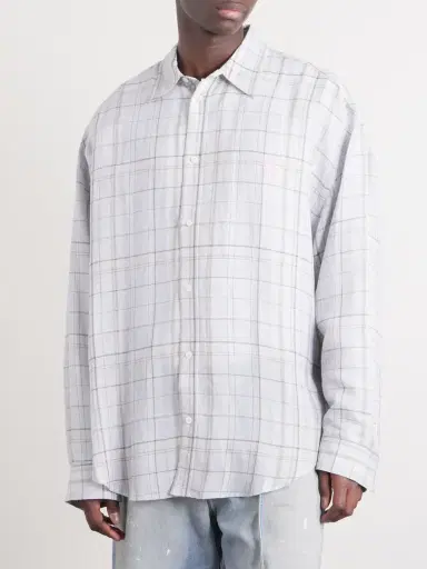 Acne Studios Embroidered Checked Jersey Shirt - Men | Thumbnail 3 Acne Studios Embroidered Checked Jersey Shirt - Men | Thumbnail 3