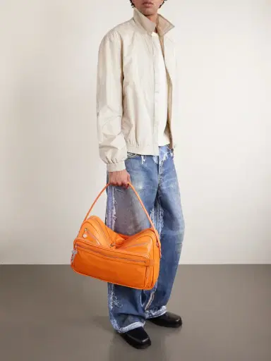 Acne Studios Camero Embellished Textured-Leather Shoulder Bag - Men | Thumbnail 2 Acne Studios Camero Embellished Textured-Leather Shoulder Bag - Men | Thumbnail 2