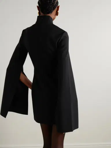 Solace London Laurel Crepe Mock-neck Mini Dress | Thumbnail 3 Solace London Laurel Crepe Mock-neck Mini Dress | Thumbnail 3