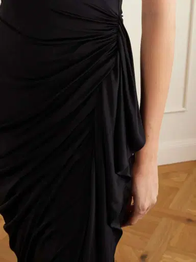 Versace Draped Jersey Gown | Thumbnail 4 Versace Draped Jersey Gown | Thumbnail 4