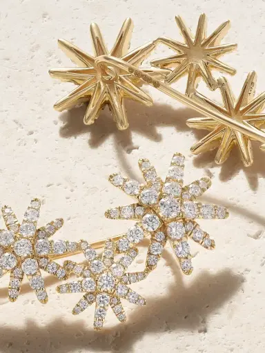 David Yurman Starburst 18-karat Gold Diamond Earrings | Thumbnail 3 David Yurman Starburst 18-karat Gold Diamond Earrings | Thumbnail 3
