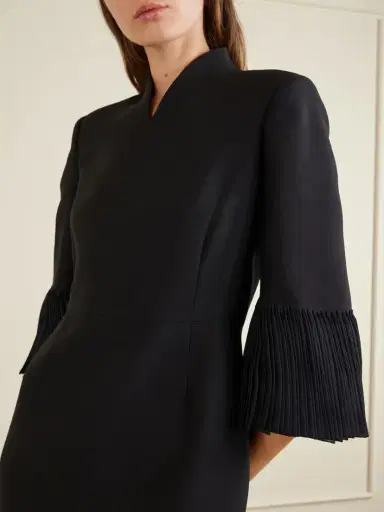 Valentino Garavani Wool And Silk-blend Crepe Midi Dress | Thumbnail 4 Valentino Garavani Wool And Silk-blend Crepe Midi Dress | Thumbnail 4