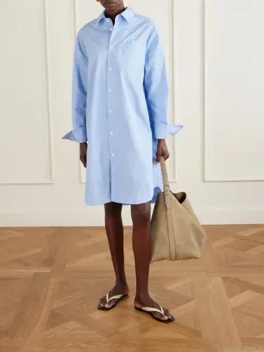 AMI PARIS Embossed Cotton-poplin Shirt Dress | Thumbnail 2 AMI PARIS Embossed Cotton-poplin Shirt Dress | Thumbnail 2