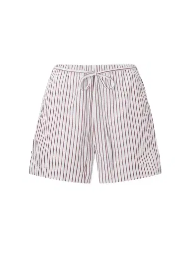 Loulou de Saison Lory Striped Cotton-poplin Shorts | Thumbnail 1 Loulou de Saison Lory Striped Cotton-poplin Shorts | Thumbnail 1