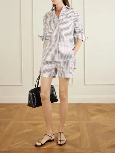Loulou de Saison Maud Striped Cotton-poplin Shirt | Thumbnail 2 Loulou de Saison Maud Striped Cotton-poplin Shirt | Thumbnail 2
