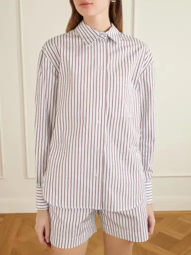 Loulou de Saison Maud Striped Cotton-poplin Shirt | Thumbnail 3 Loulou de Saison Maud Striped Cotton-poplin Shirt | Thumbnail 3