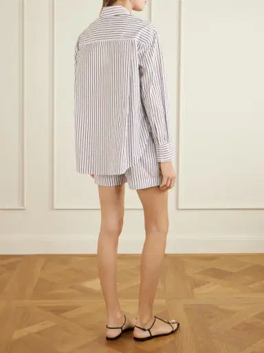 Loulou de Saison Maud Striped Cotton-poplin Shirt | Thumbnail 4 Loulou de Saison Maud Striped Cotton-poplin Shirt | Thumbnail 4