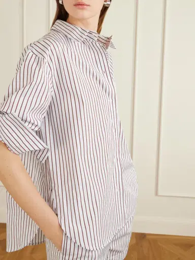 Loulou de Saison Maud Striped Cotton-poplin Shirt | Thumbnail 5 Loulou de Saison Maud Striped Cotton-poplin Shirt | Thumbnail 5
