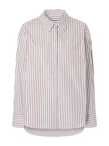 Loulou de Saison Maud Striped Cotton-poplin Shirt | Thumbnail 1 Loulou de Saison Maud Striped Cotton-poplin Shirt | Thumbnail 1