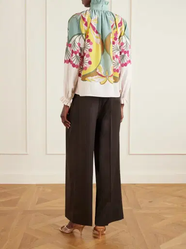 La DoubleJ Cerere Printed Silk-crepe Blouse | Thumbnail 3 La DoubleJ Cerere Printed Silk-crepe Blouse | Thumbnail 3